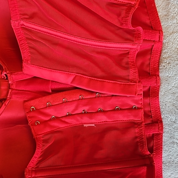 Victoria's Secret Red Lightly-lined Corset Top. - Picture 10 of 12